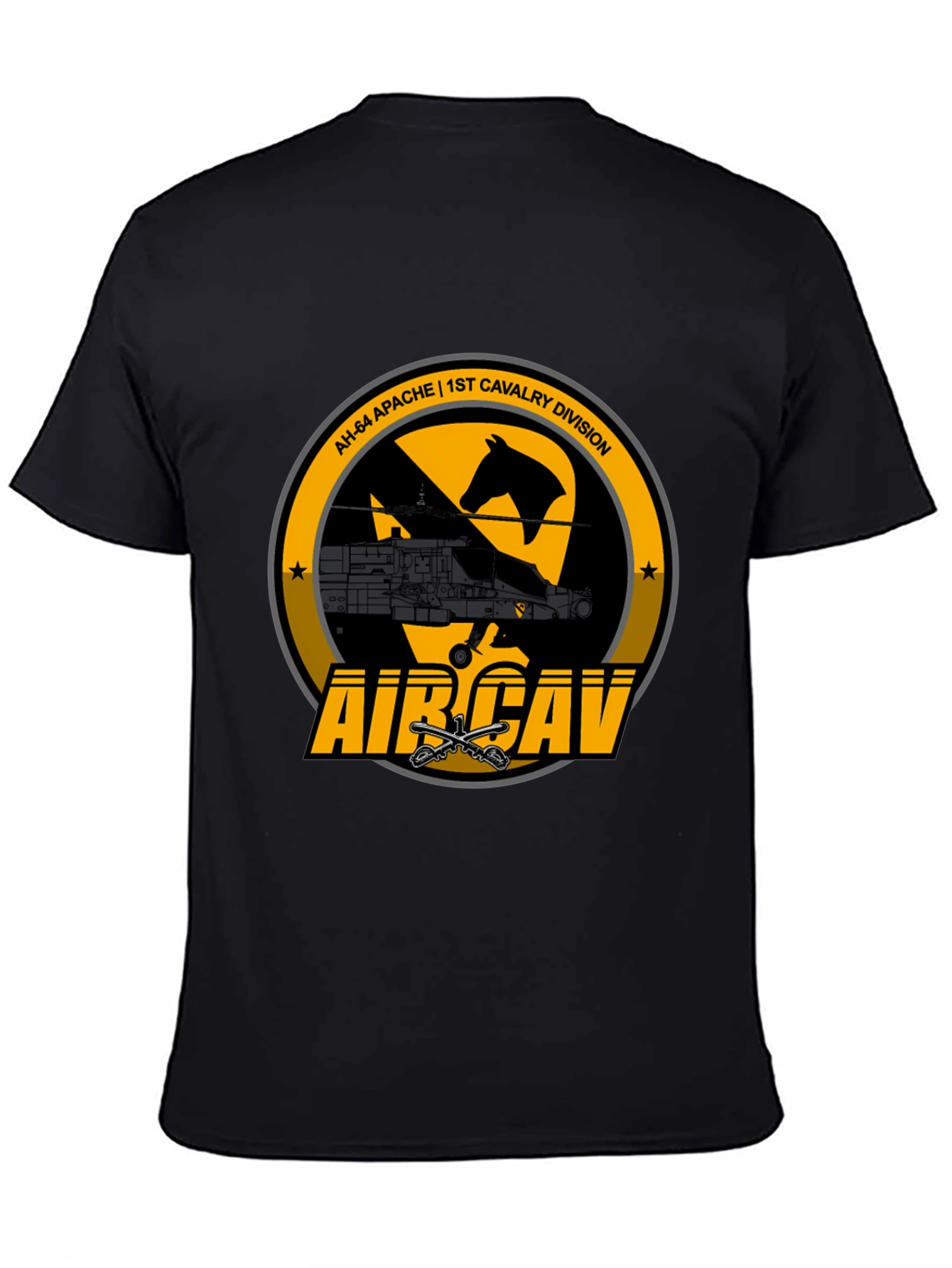 1st Cavalry Division AH-64 Apache T-Shirt