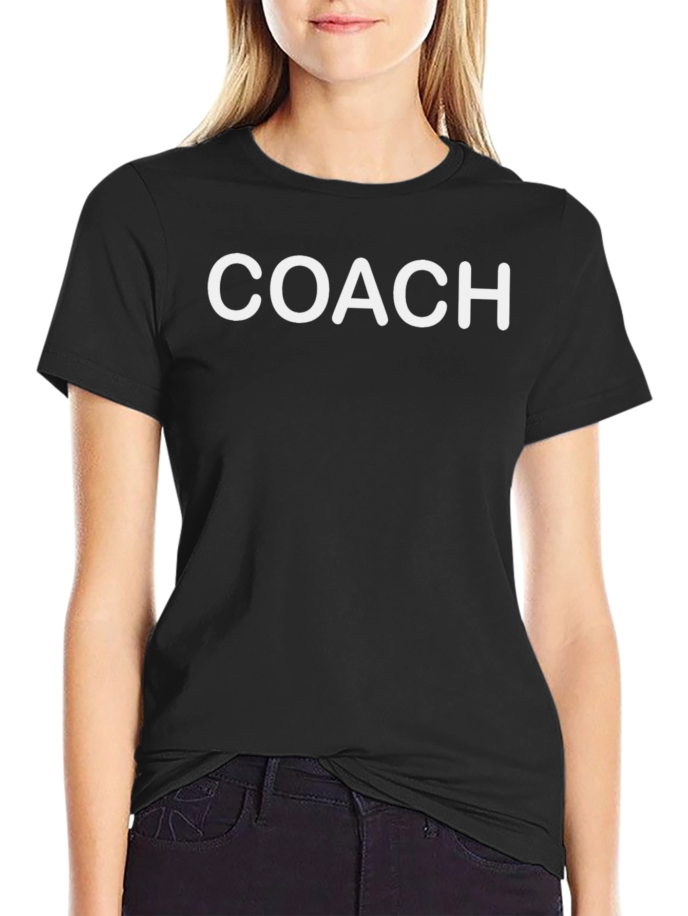 Mens Black Coach Graphic T-Shirt