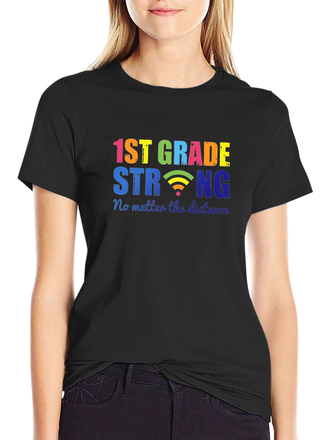1st Grade Strong T-Shirt - Distance Learning Tee