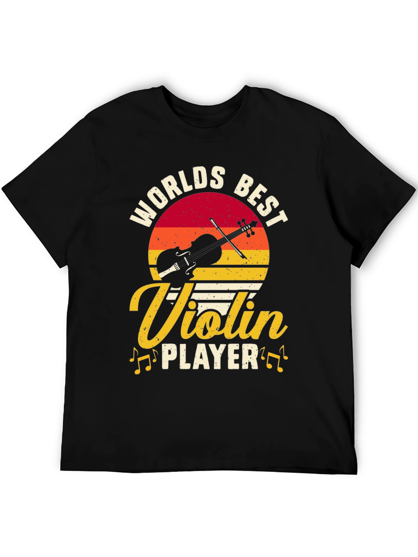 Worlds Best Violin Player Graphic Tee - Black
