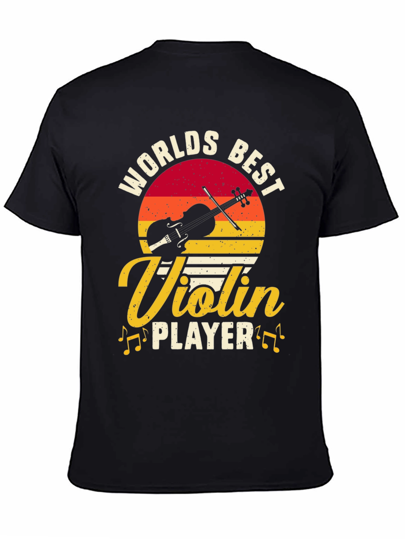 Worlds Best Violin Player Graphic Tee - Black