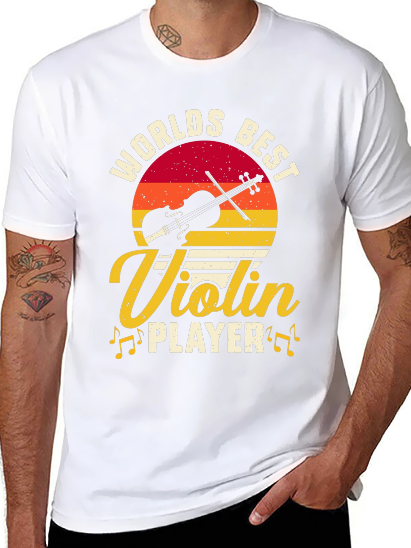 Worlds Best Violin Player Graphic Tee - Black