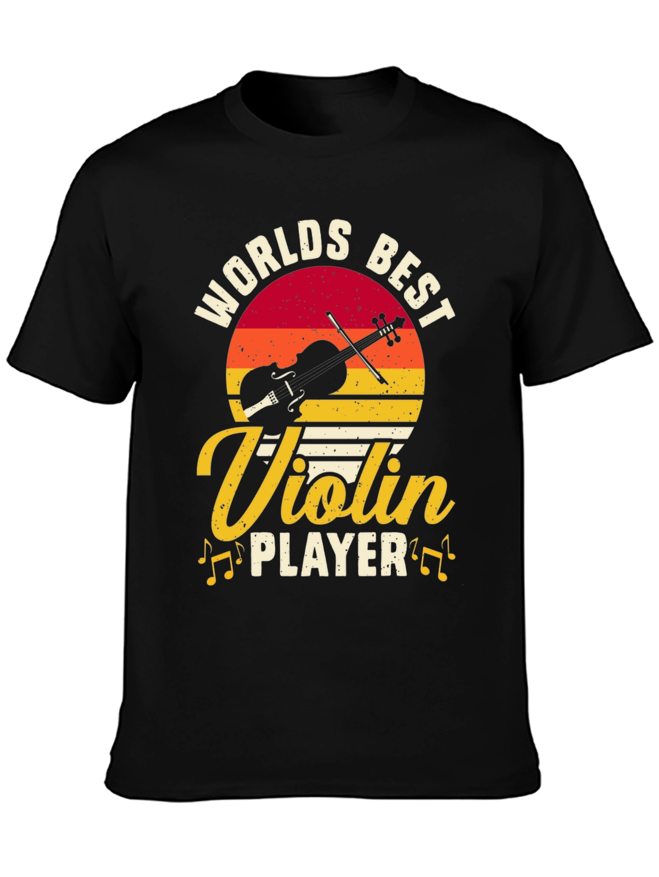 Worlds Best Violin Player Graphic Tee - Black