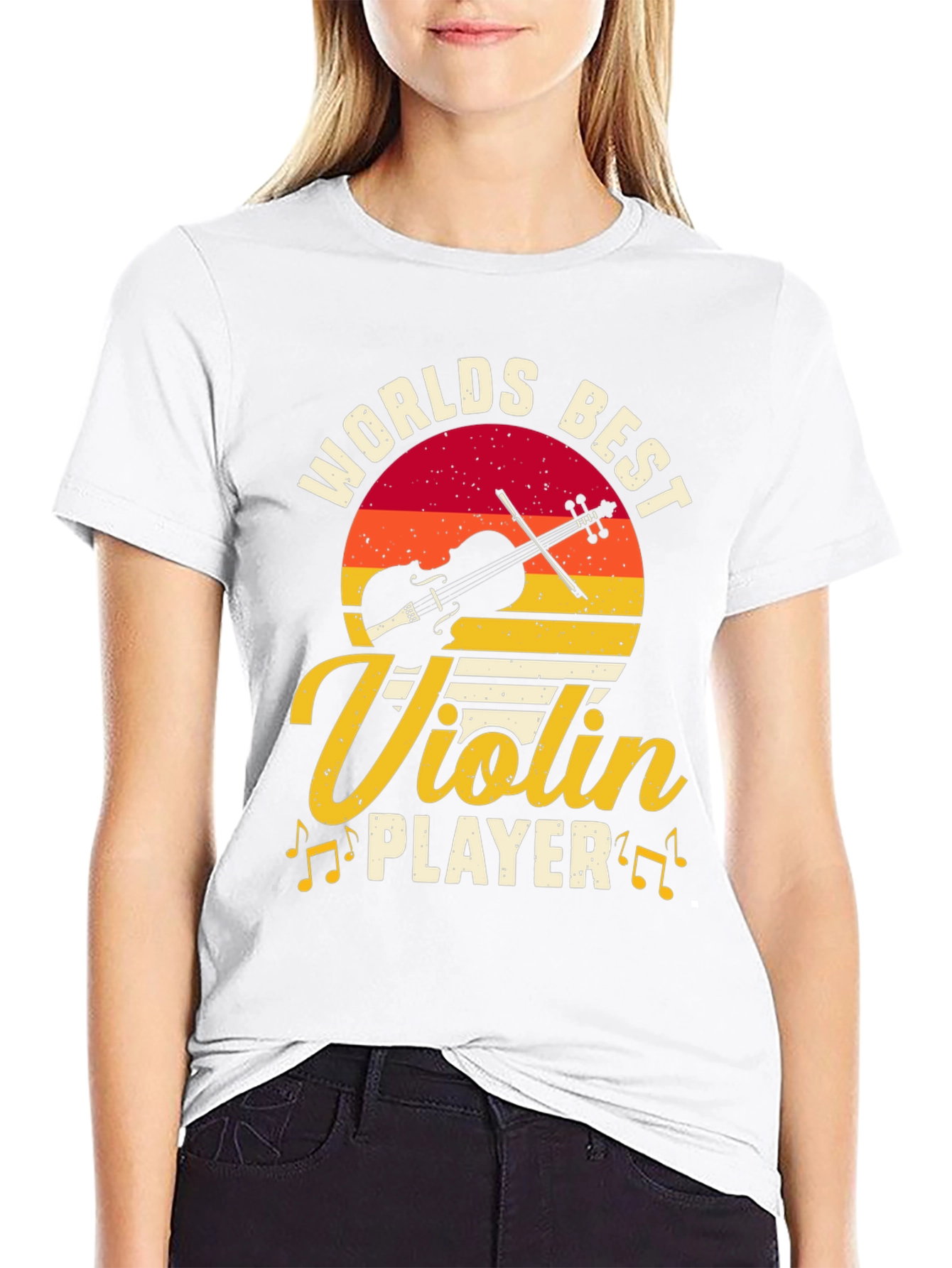 Worlds Best Violin Player Graphic Tee - Black