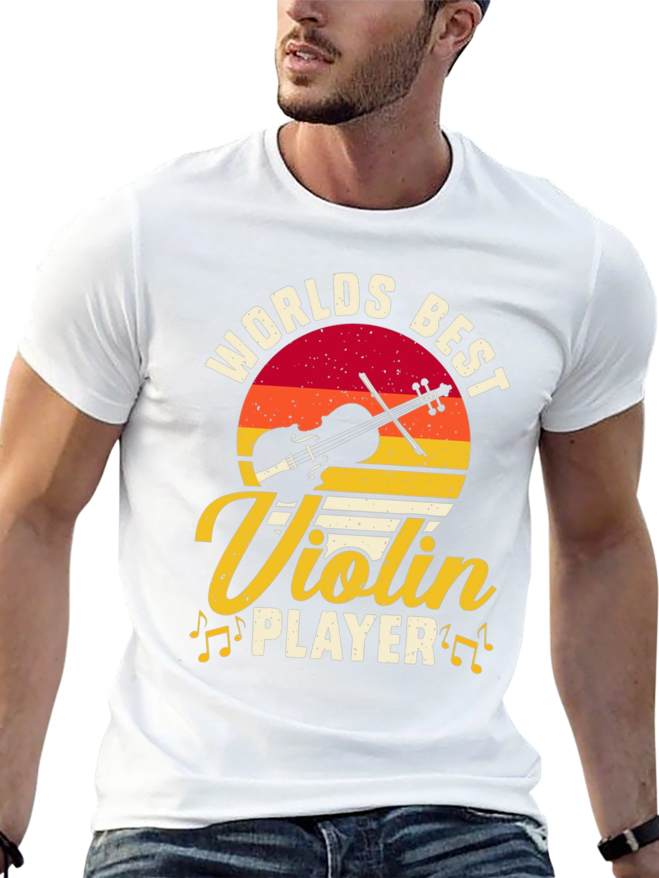 Worlds Best Violin Player Graphic Tee - Black