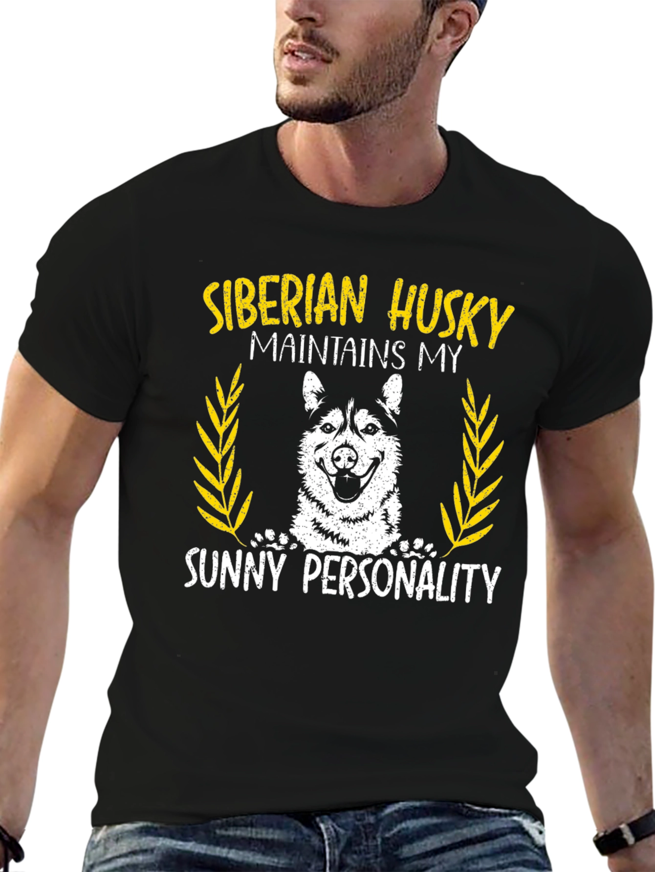 Siberian Husky Sunny Personality T-Shirt