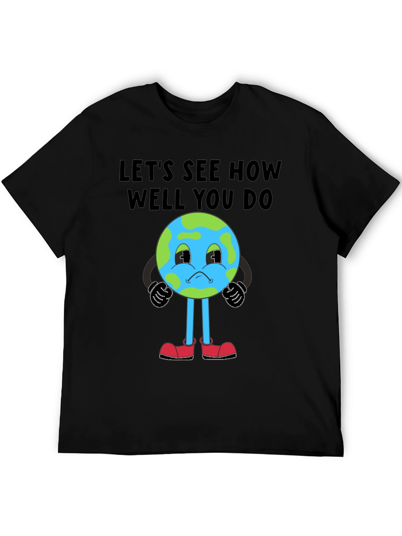 Cartoon Earth Graphic T-Shirt