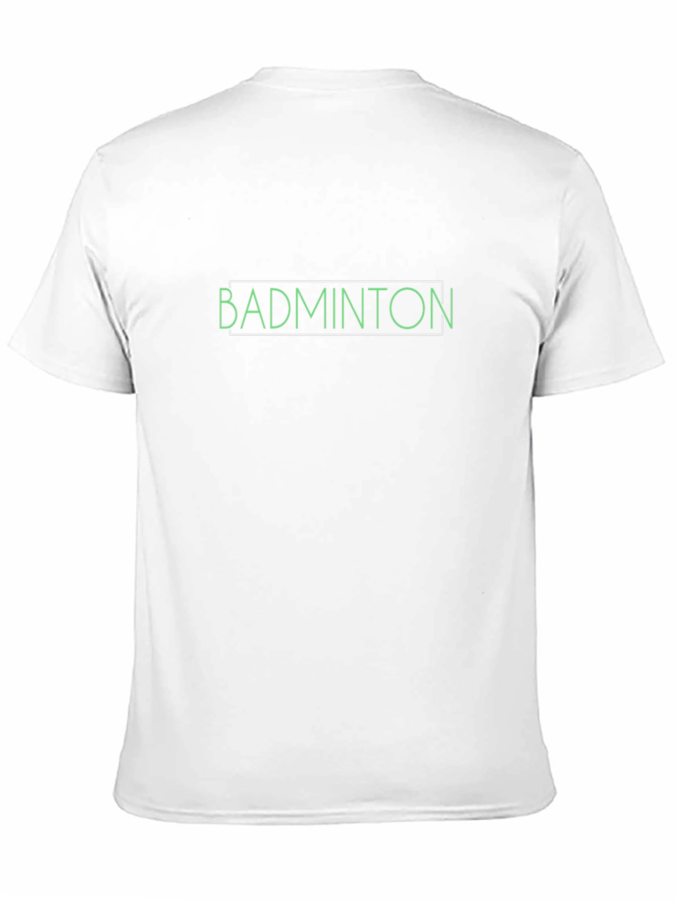 Badminton Graphic Tee - Black Cotton T-Shirt