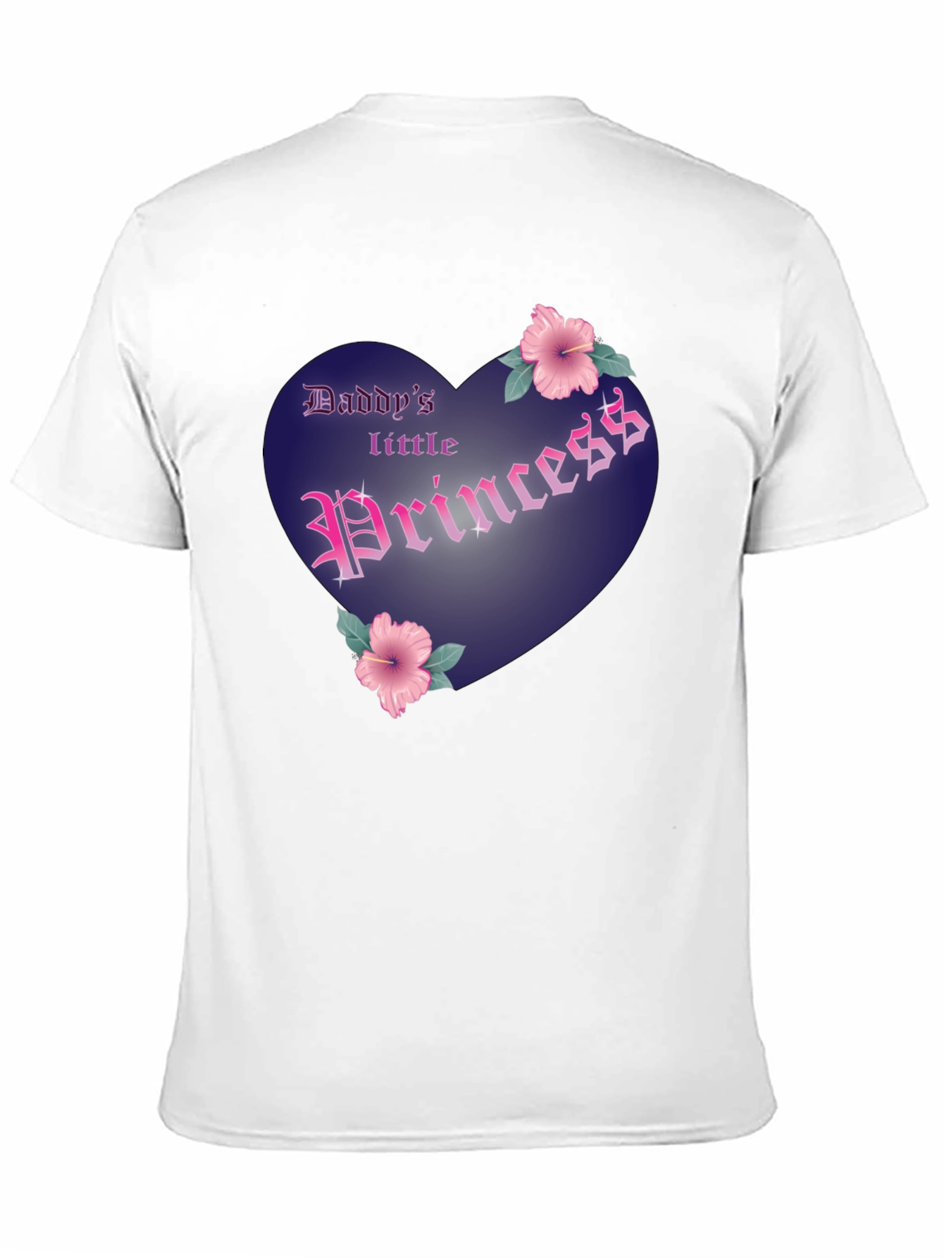 Daddys Little Princess Graphic Tee - Black Cotton Shirt
