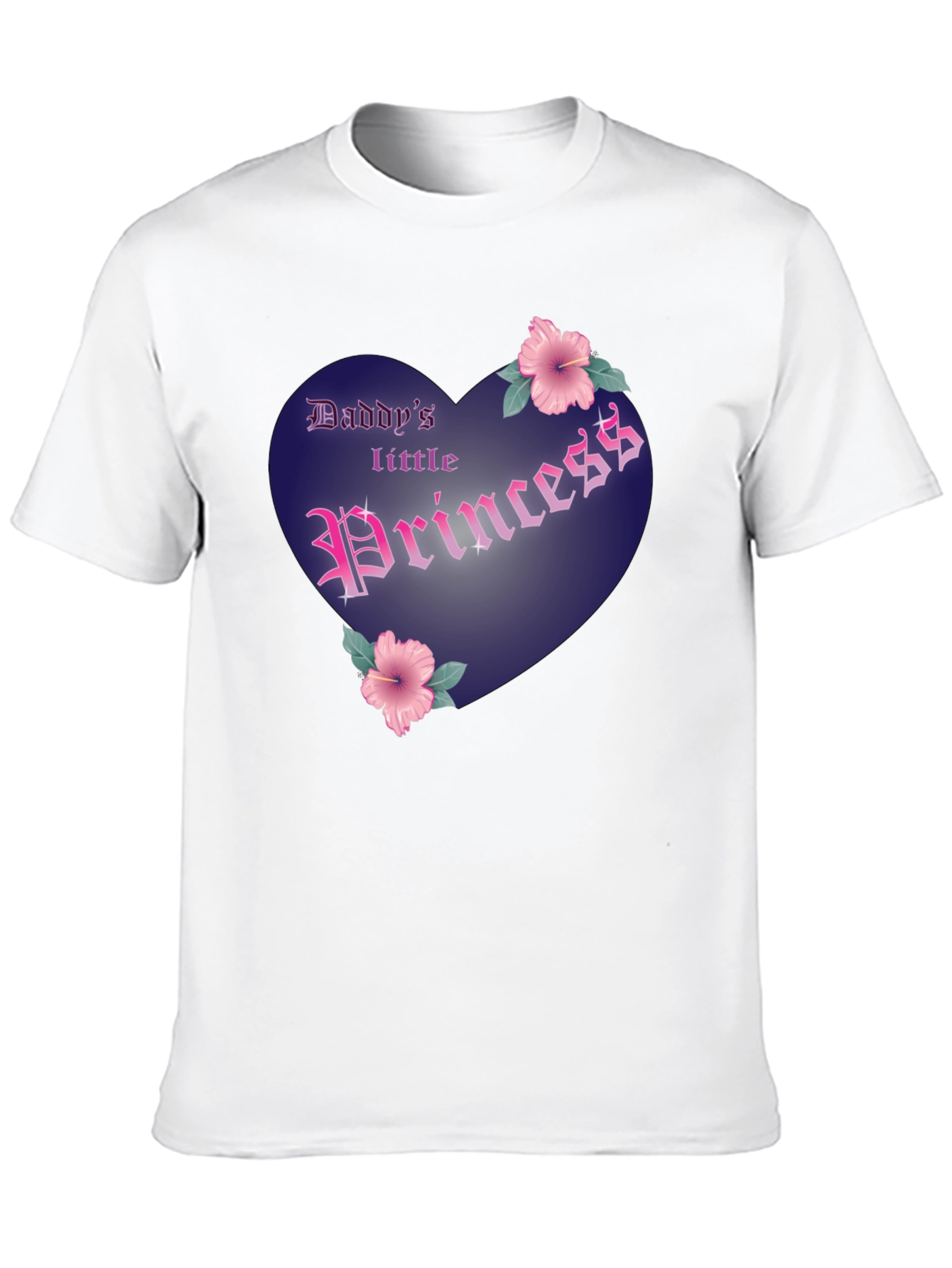 Daddys Little Princess Graphic Tee - Black Cotton Shirt