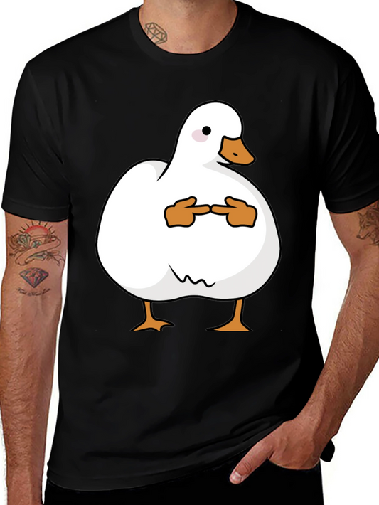Shy Duck Graphic Tee - Funny Cute Duck T-Shirt