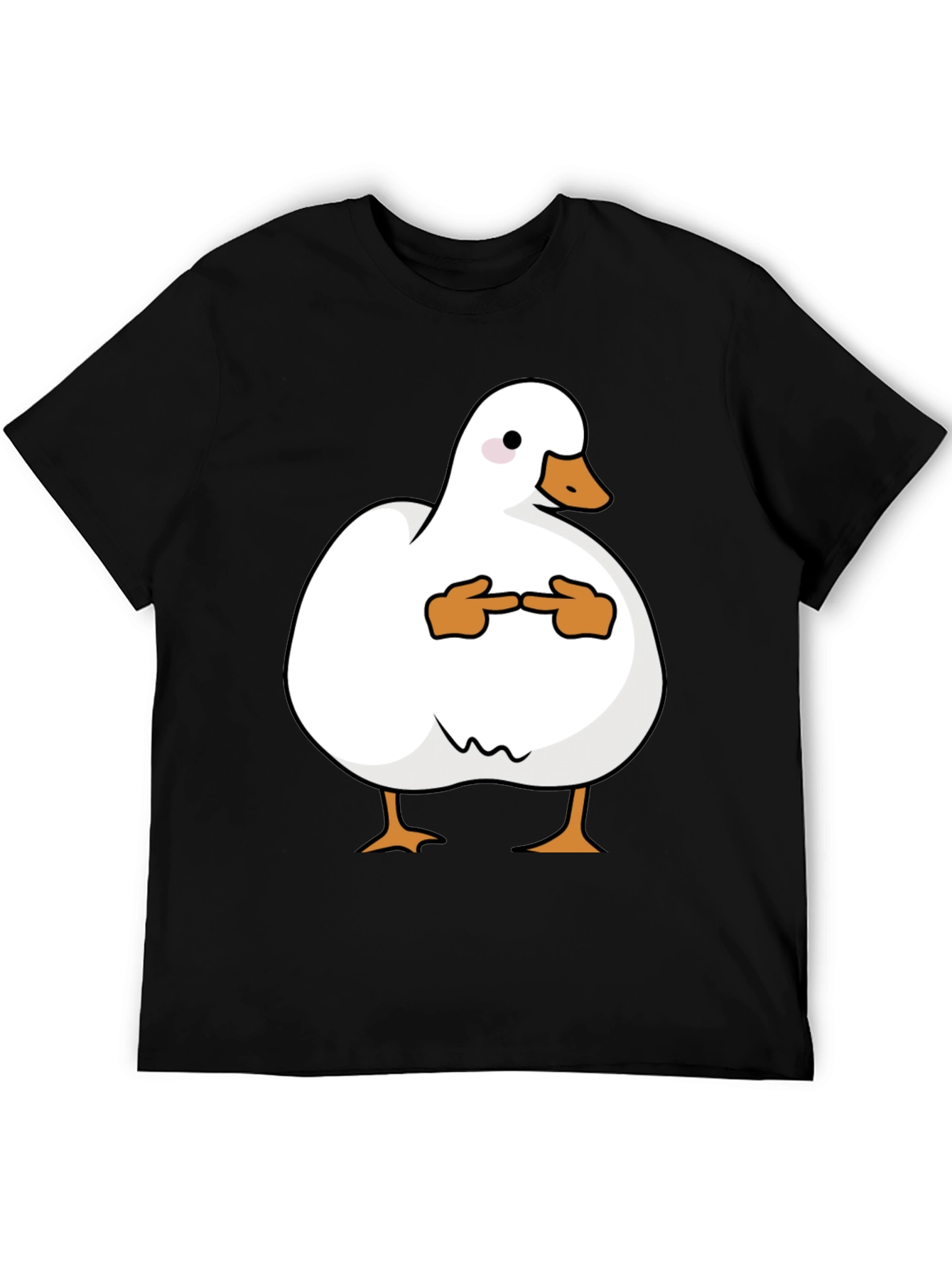 Shy Duck Graphic Tee - Funny Cute Duck T-Shirt