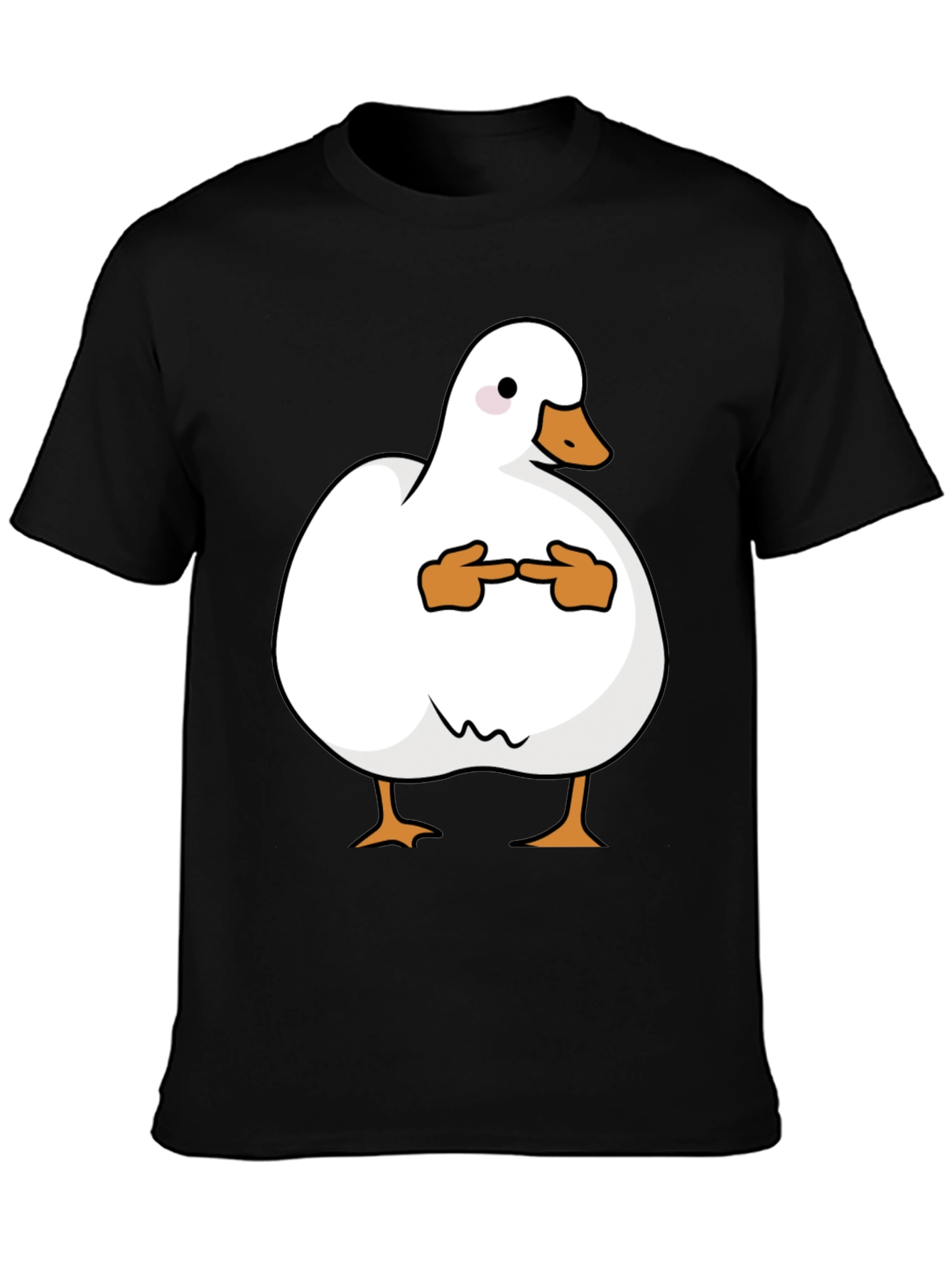 Shy Duck Graphic Tee - Funny Cute Duck T-Shirt