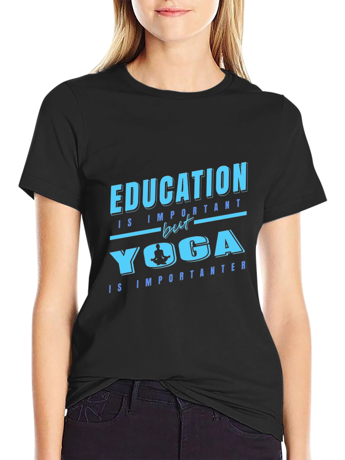Yoga Lovers T-Shirt: Education vs Yoga Tee