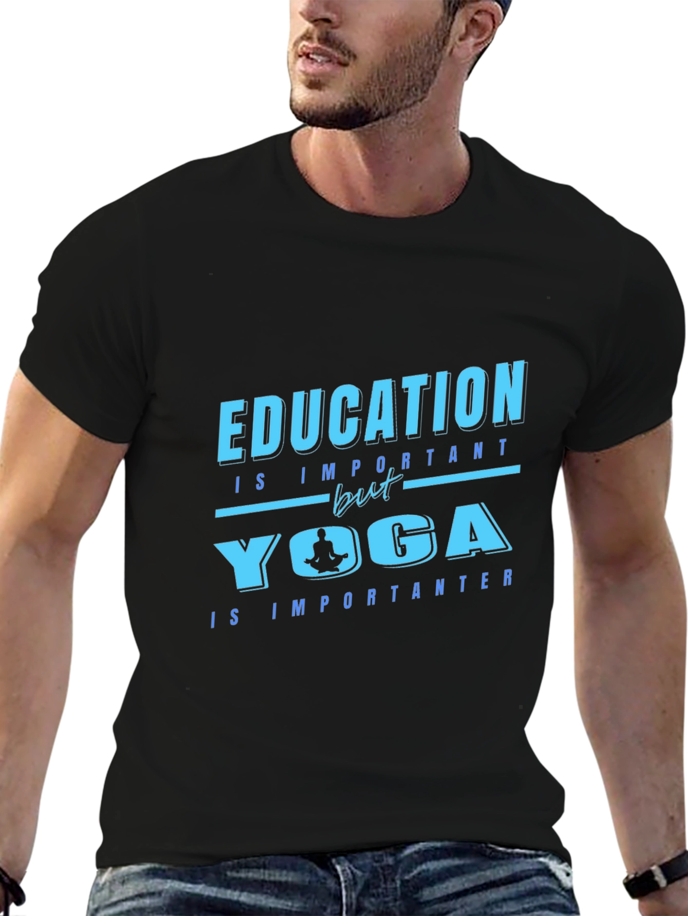 Yoga Lovers T-Shirt: Education vs Yoga Tee