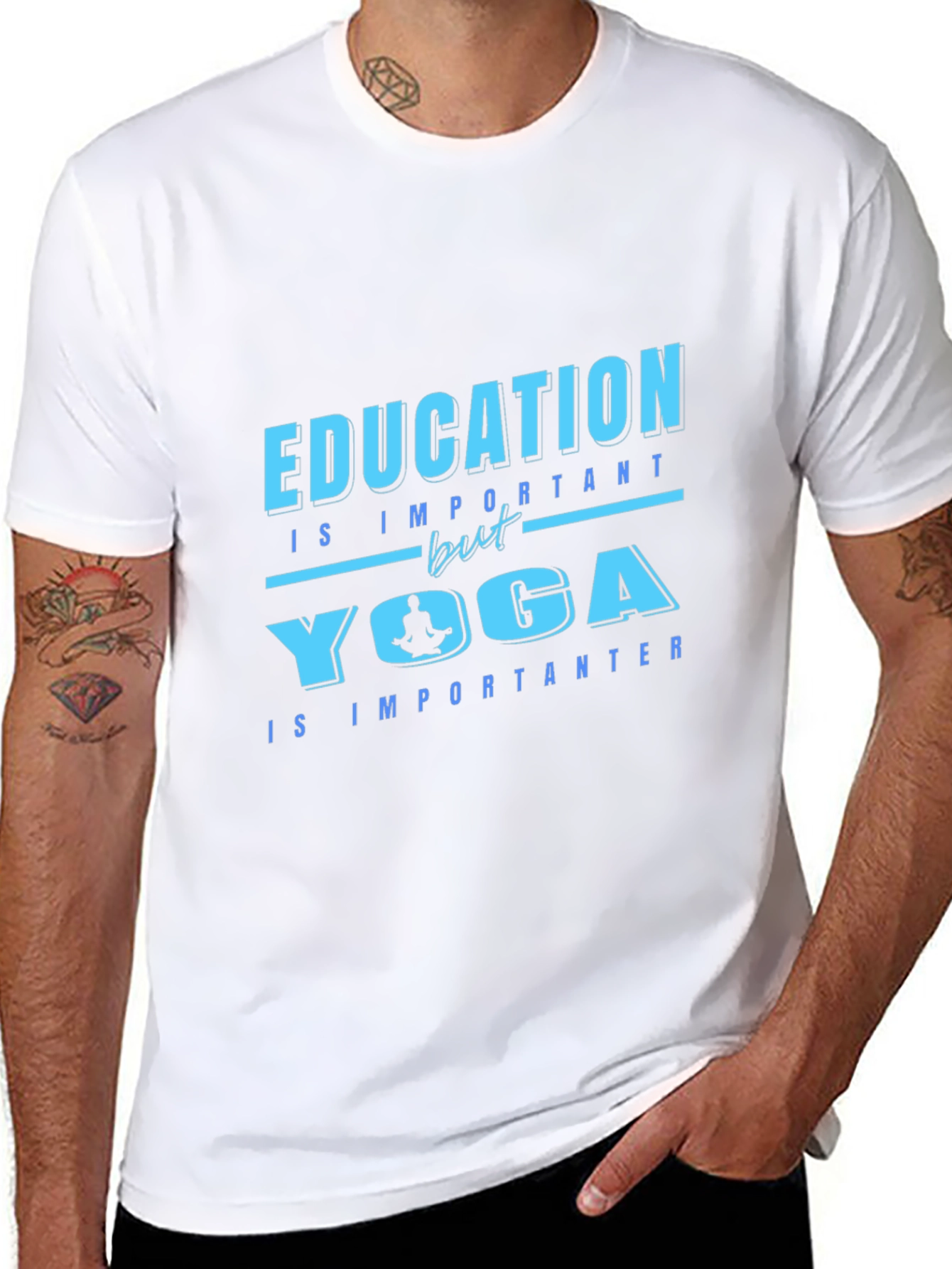 Yoga Lovers T-Shirt: Education vs Yoga Tee