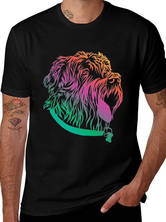 Dog Portrait T-Shirt - Vivid Colors Fun Style