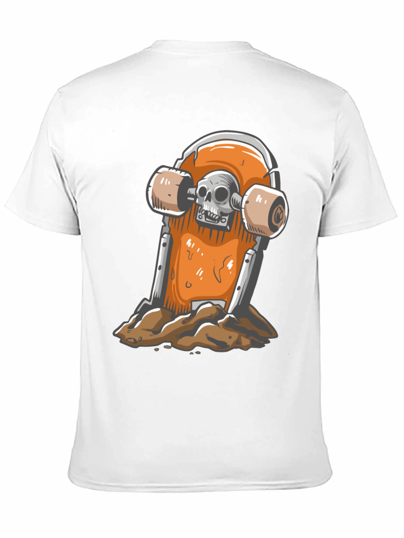 Skateboard Skull T-Shirt - Ride or Die Style