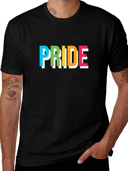 Pride Graphic Tee - Rainbow Lettering