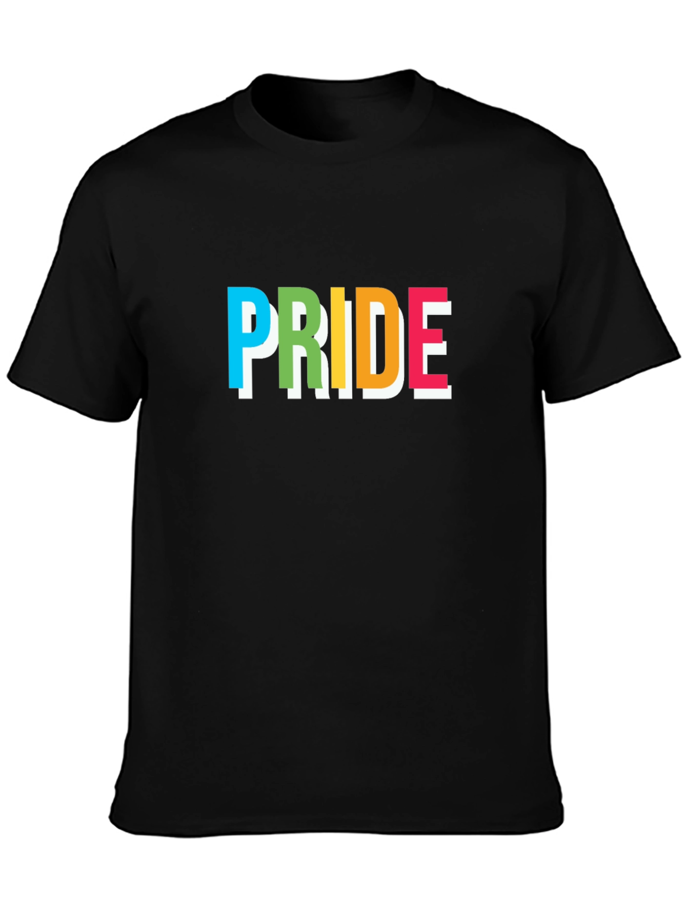 Pride Graphic Tee - Rainbow Lettering