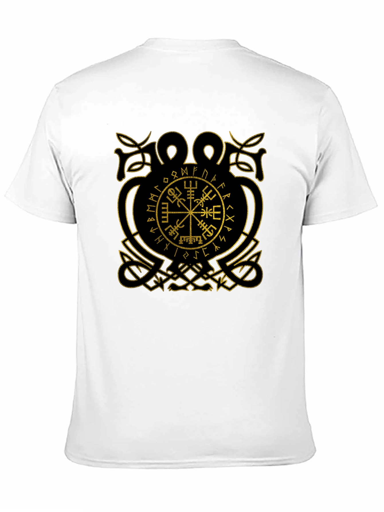 Viking Compass Vegvisir Black T-Shirt