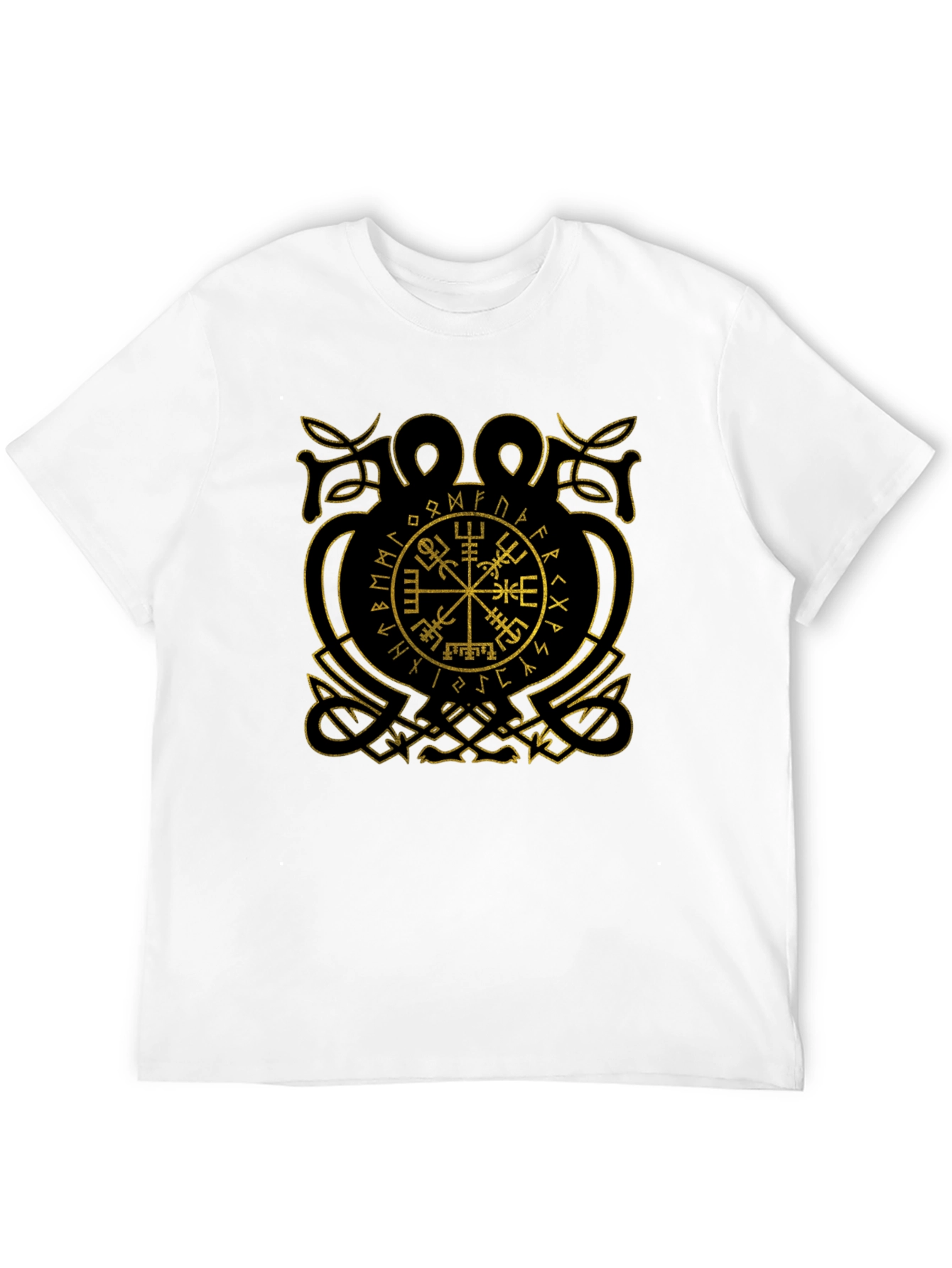 Viking Compass Vegvisir Black T-Shirt