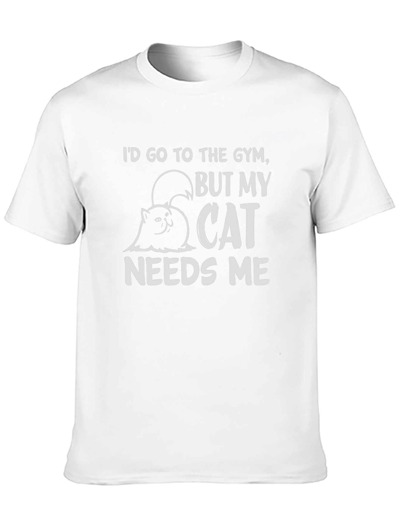Cat Needs Me Funny Graphic Tee