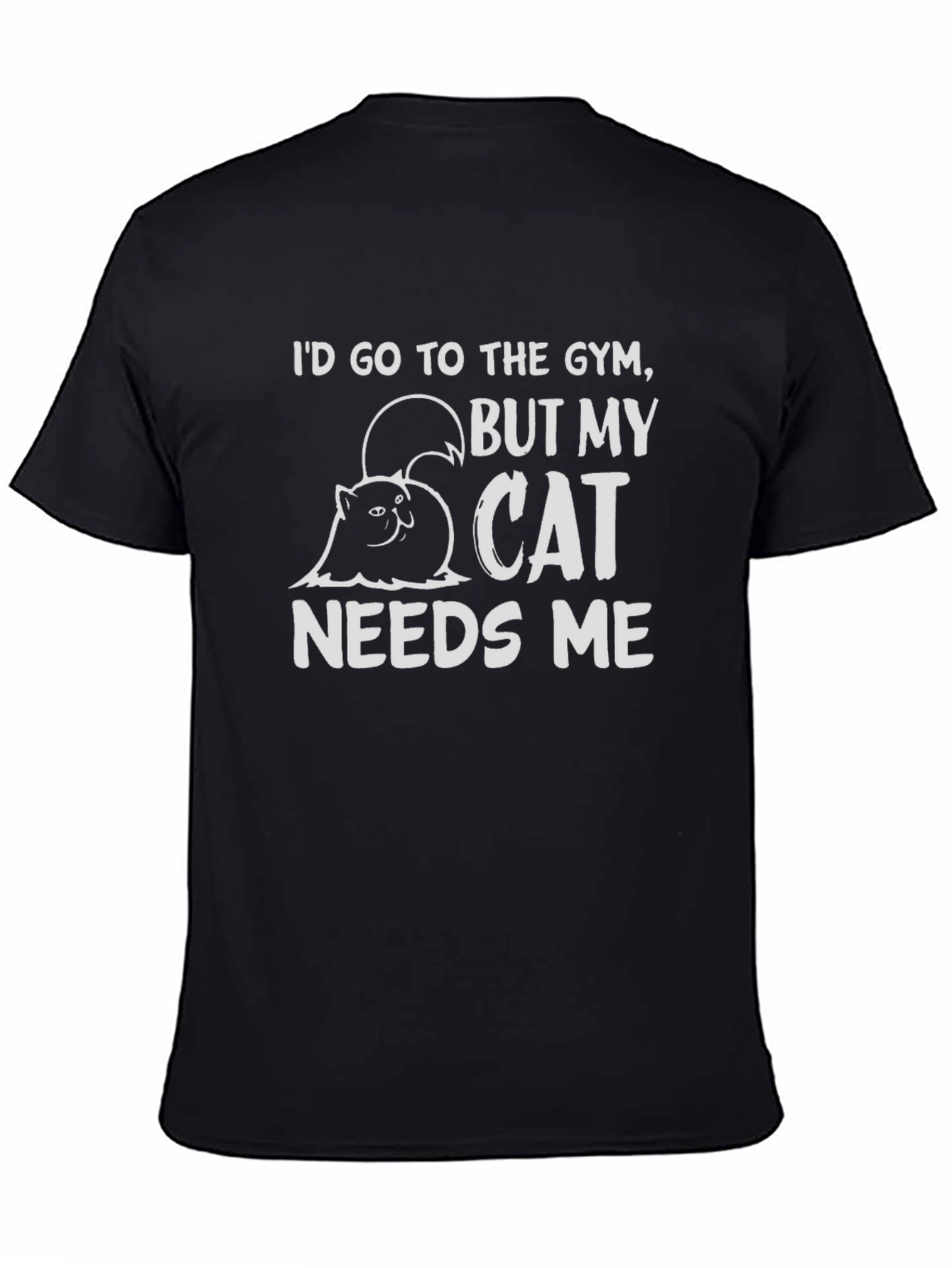 Cat Needs Me Funny Graphic Tee