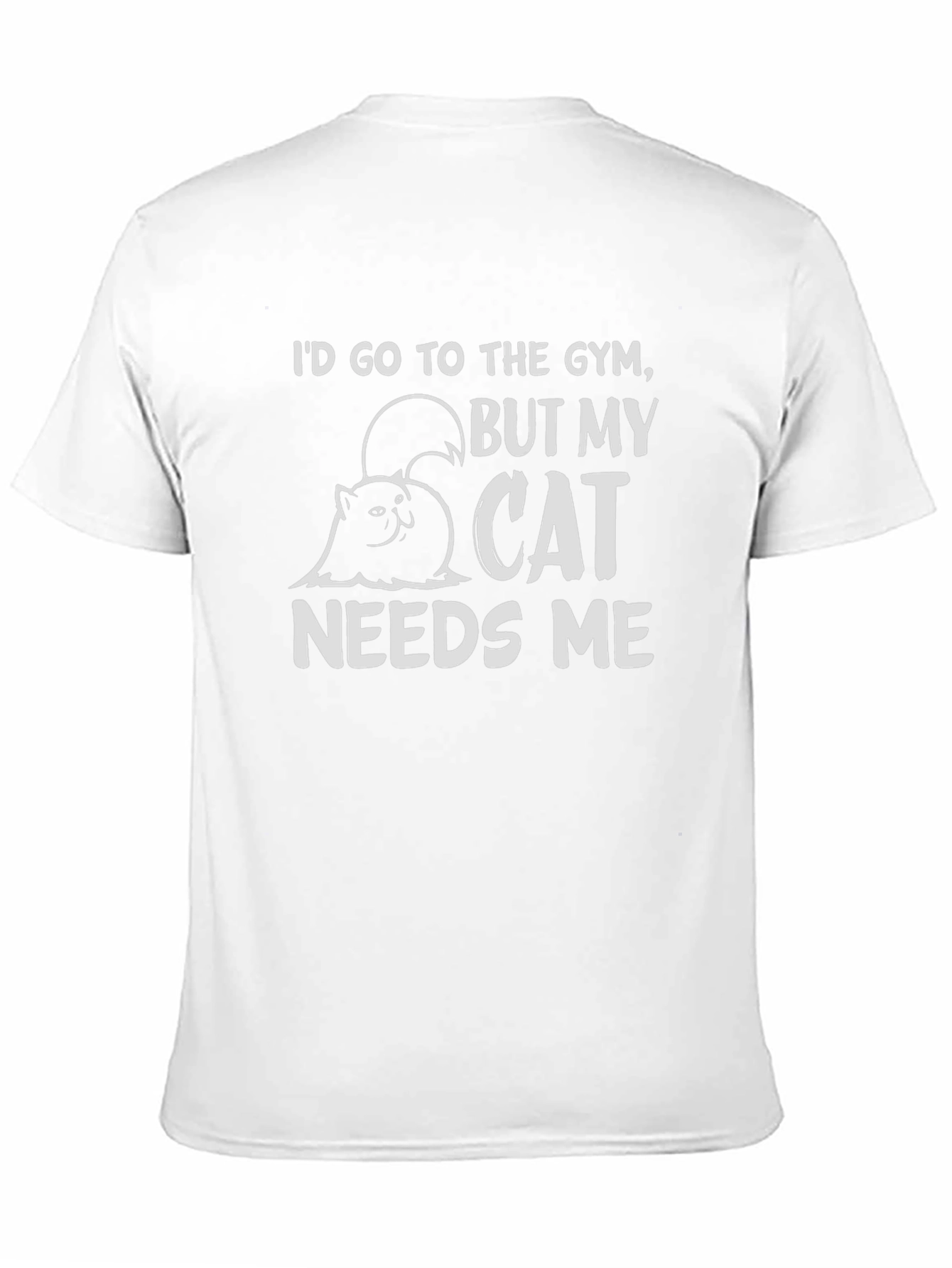 Cat Needs Me Funny Graphic Tee