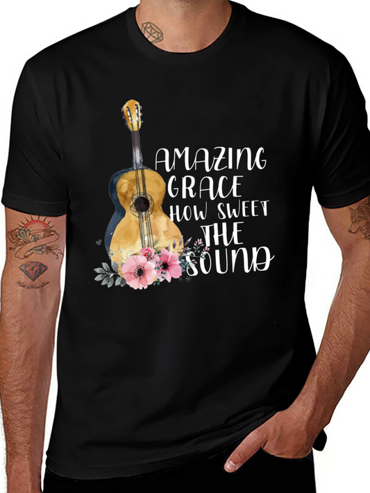 Amazing Grace Guitar Graphic Tee - Unisex