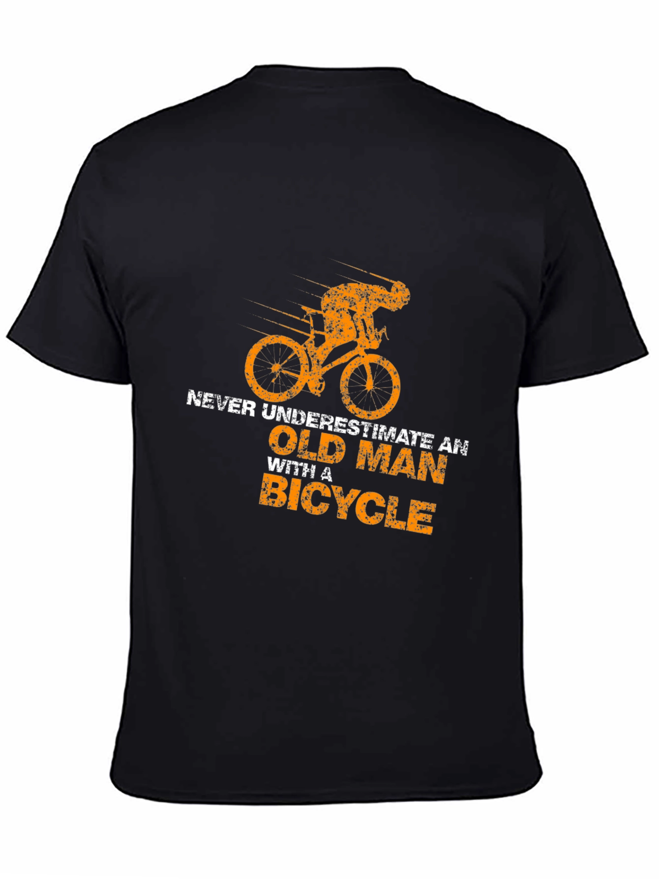 Old Man Bicycle T-Shirt - Funny Cycling Tee