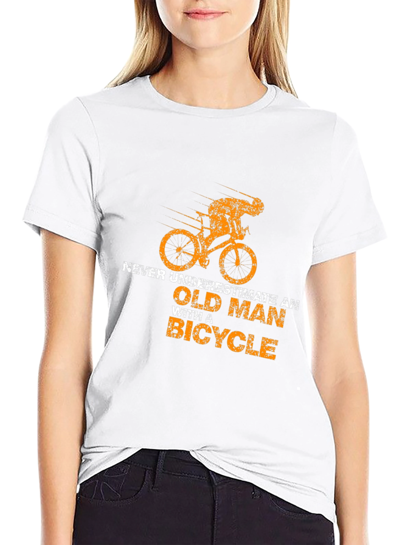 Old Man Bicycle T-Shirt - Funny Cycling Tee
