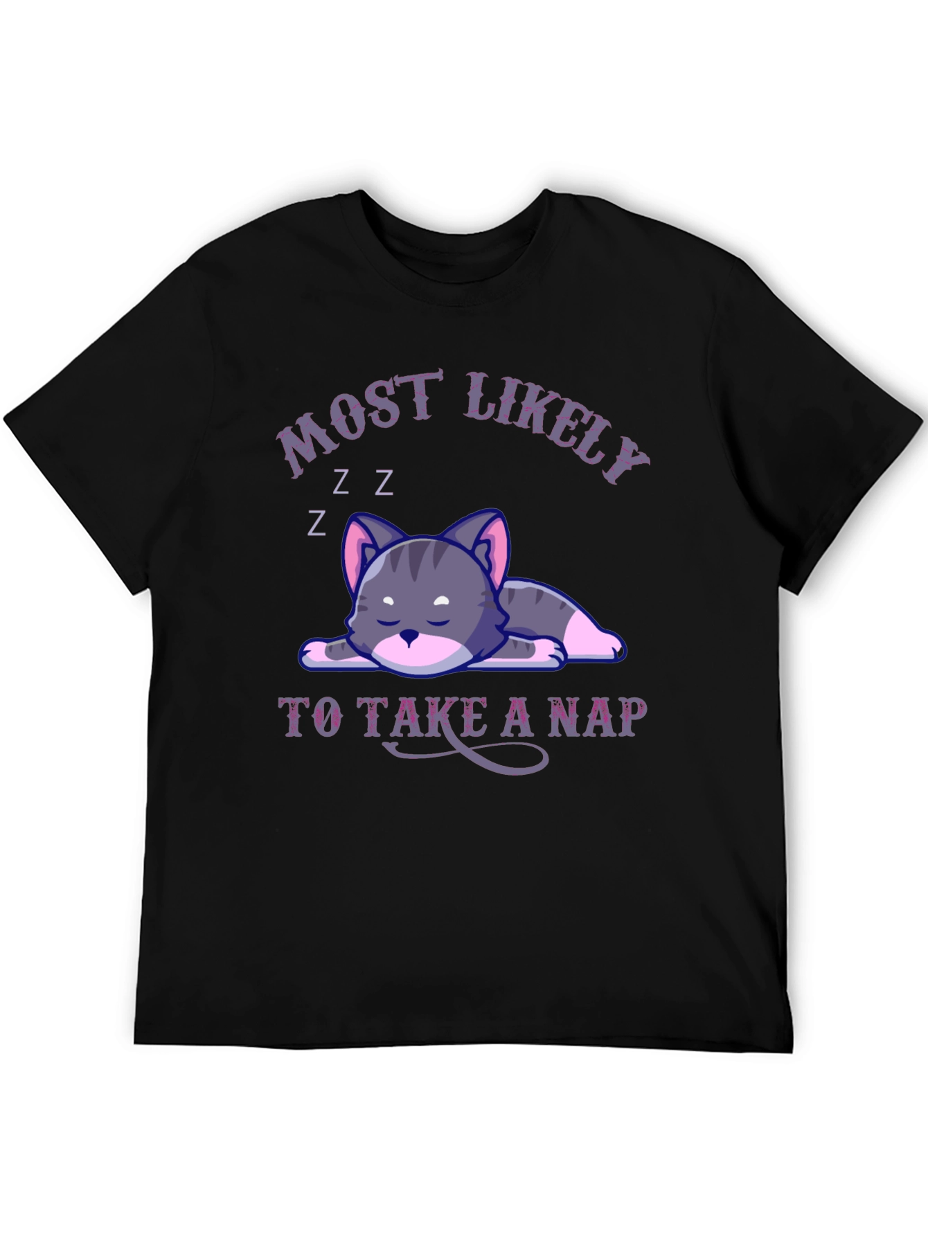Most Likely To Take A Nap Cat T-Shirt