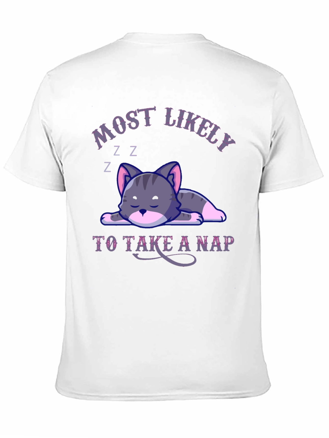 Most Likely To Take A Nap Cat T-Shirt