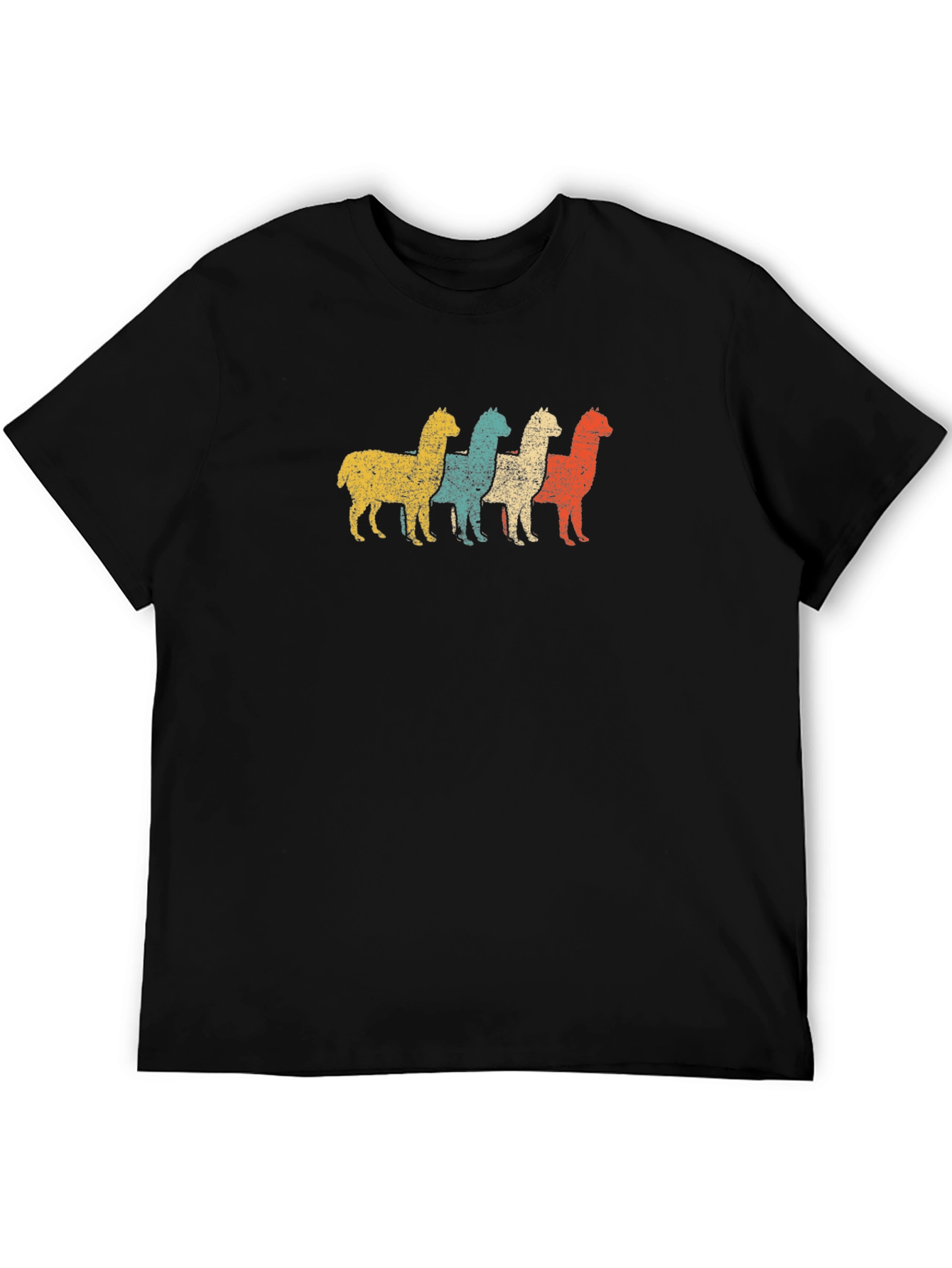 Retro Alpaca T-Shirt - Distressed Graphic Tee