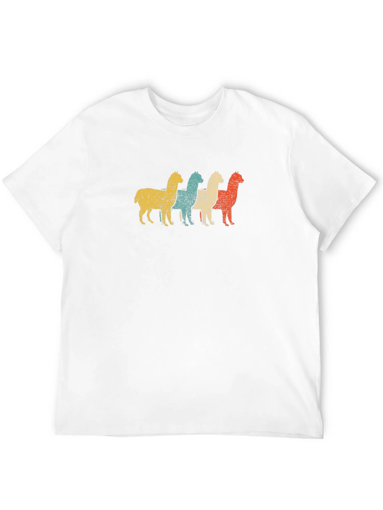 Retro Alpaca T-Shirt - Distressed Graphic Tee