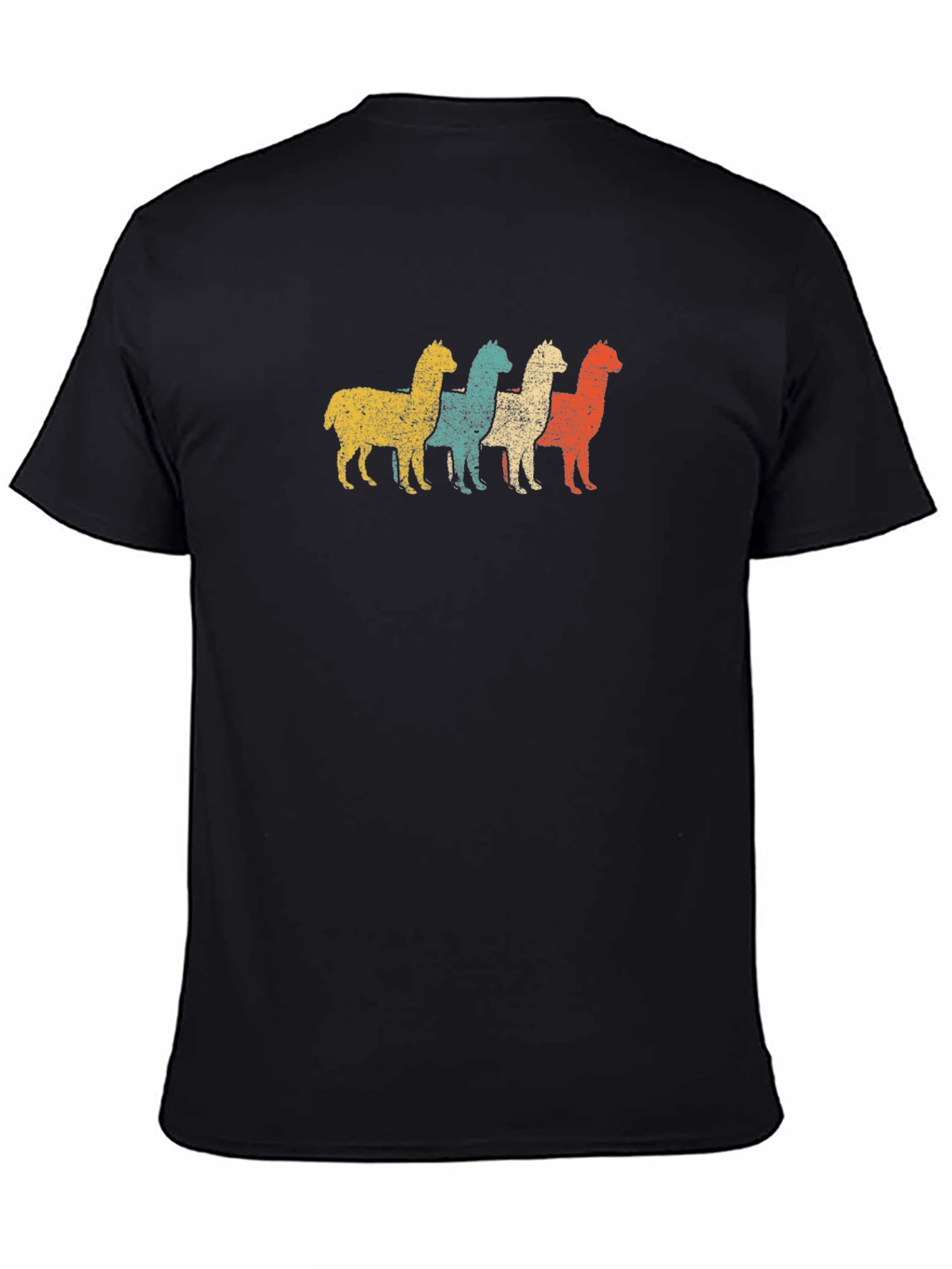 Retro Alpaca T-Shirt - Distressed Graphic Tee