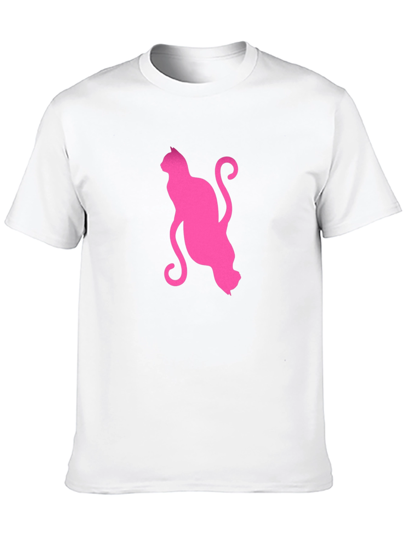 Pink Cat Graphic T-Shirt