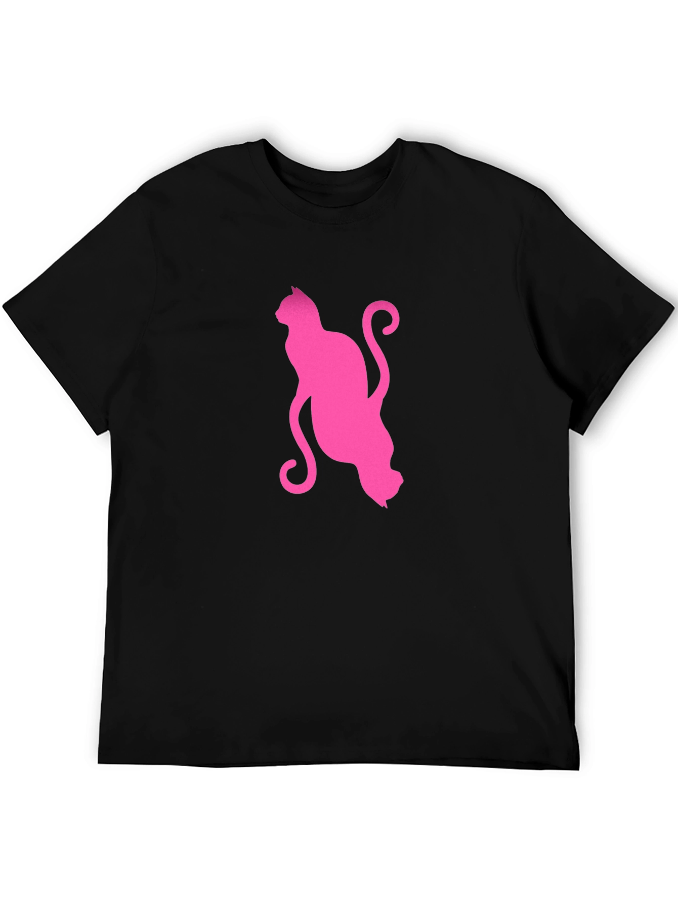 Pink Cat Graphic T-Shirt