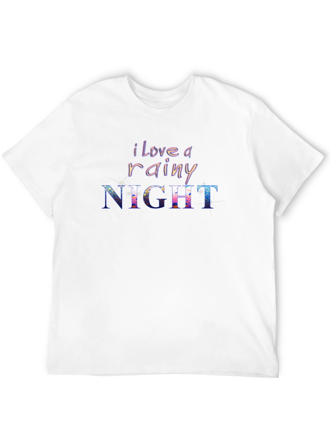 I Love a Rainy Night Black T-Shirt