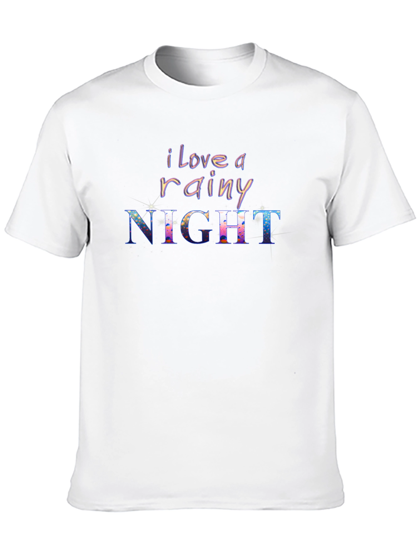I Love a Rainy Night Black T-Shirt