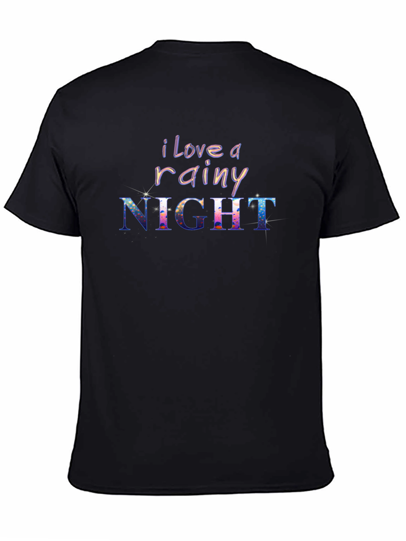 I Love a Rainy Night Black T-Shirt