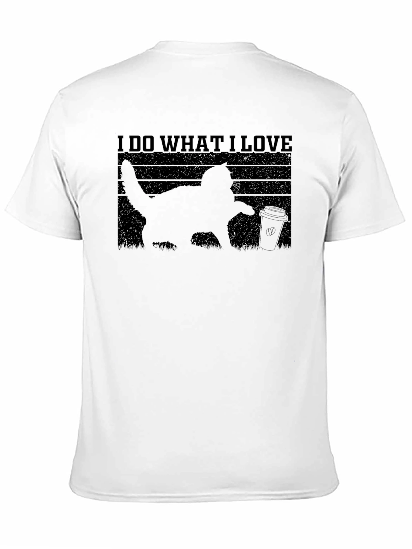 I Do What I Love Cat & Coffee T-Shirt