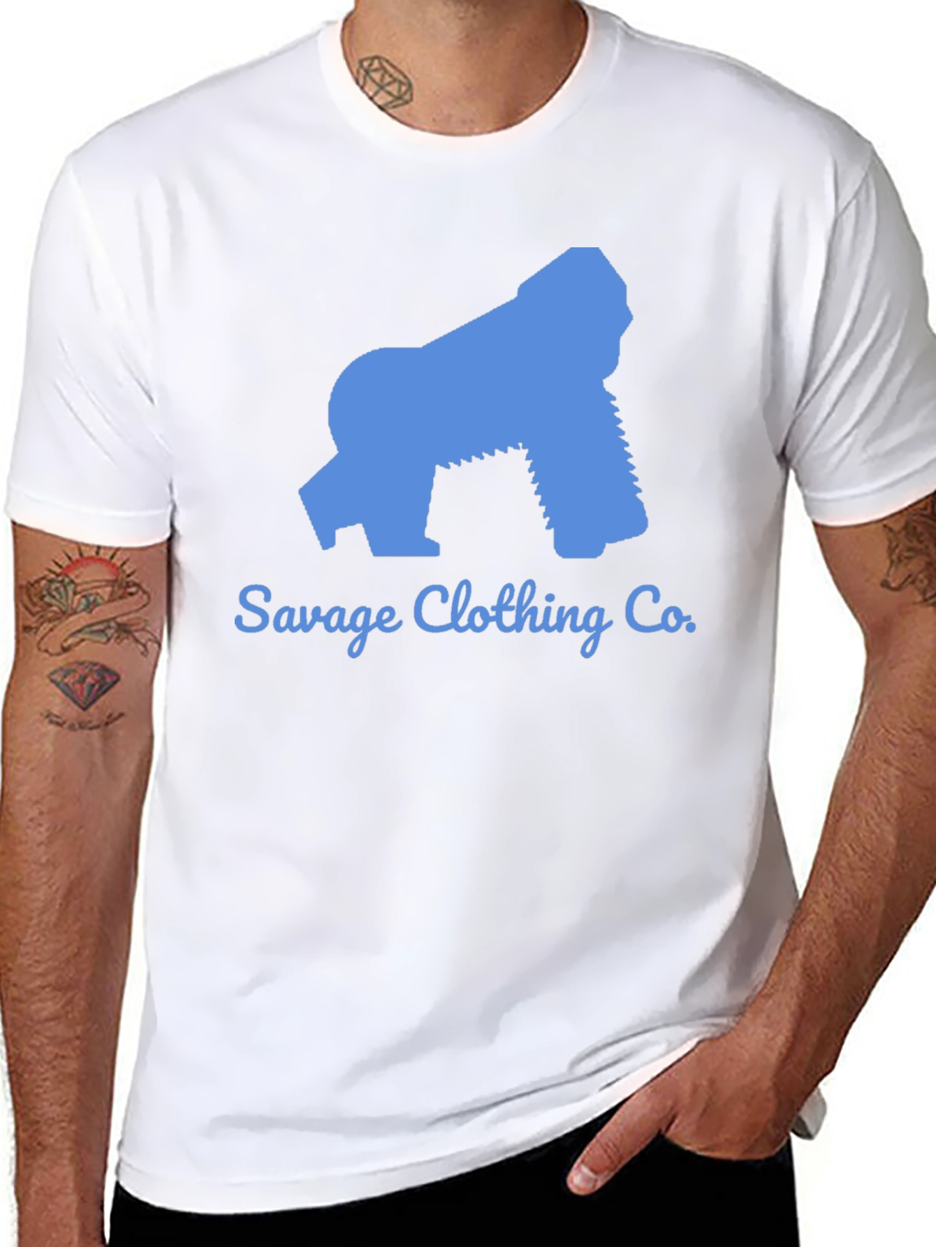 Savage Clothing Co. Gorilla Graphic Tee - Black