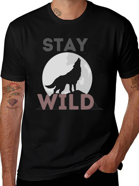 Stay Wild Wolf Moon Graphic Tee