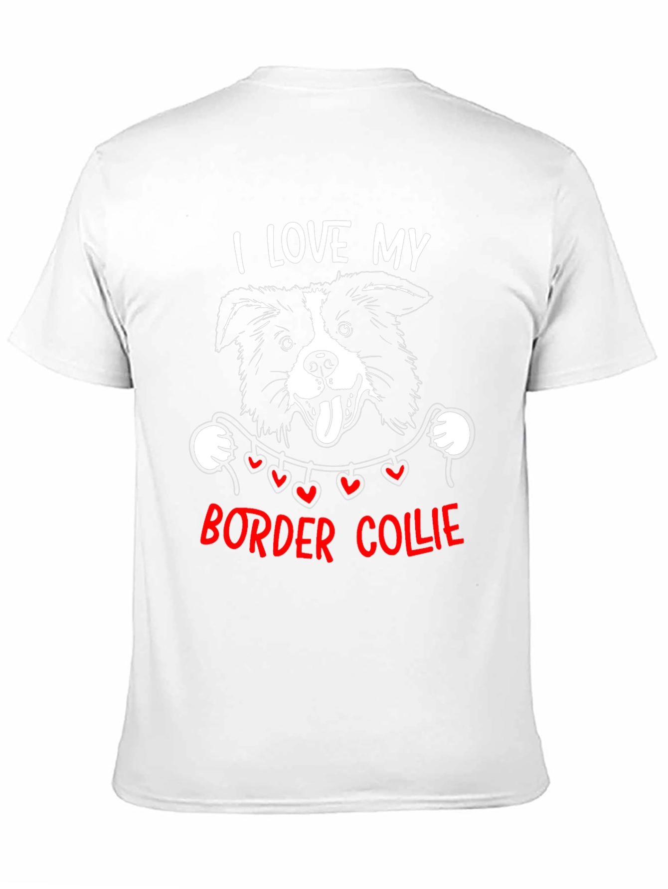I Love My Border Collie Graphic Tee