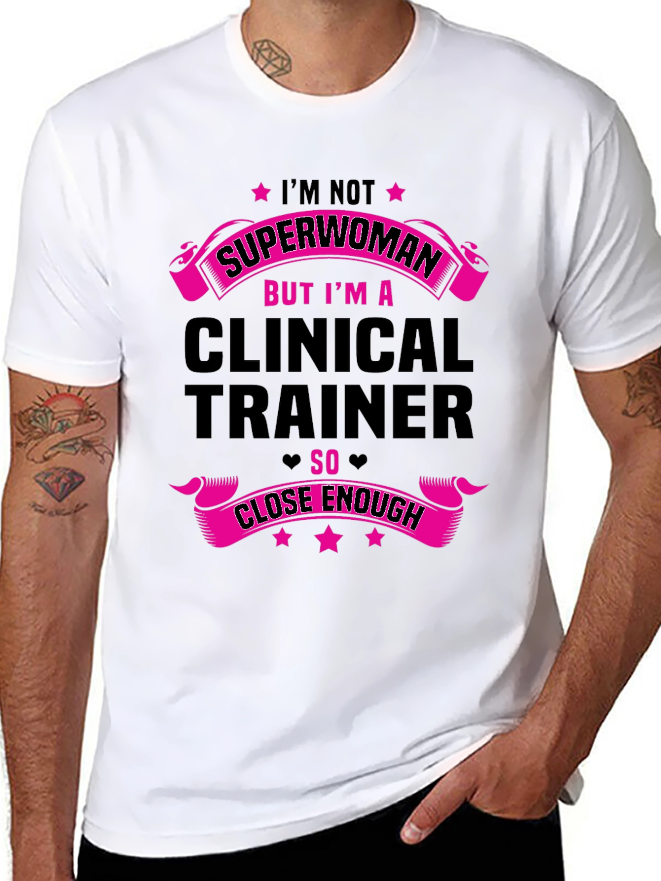 Clinical Trainer Superwoman T-Shirt - Funny Design