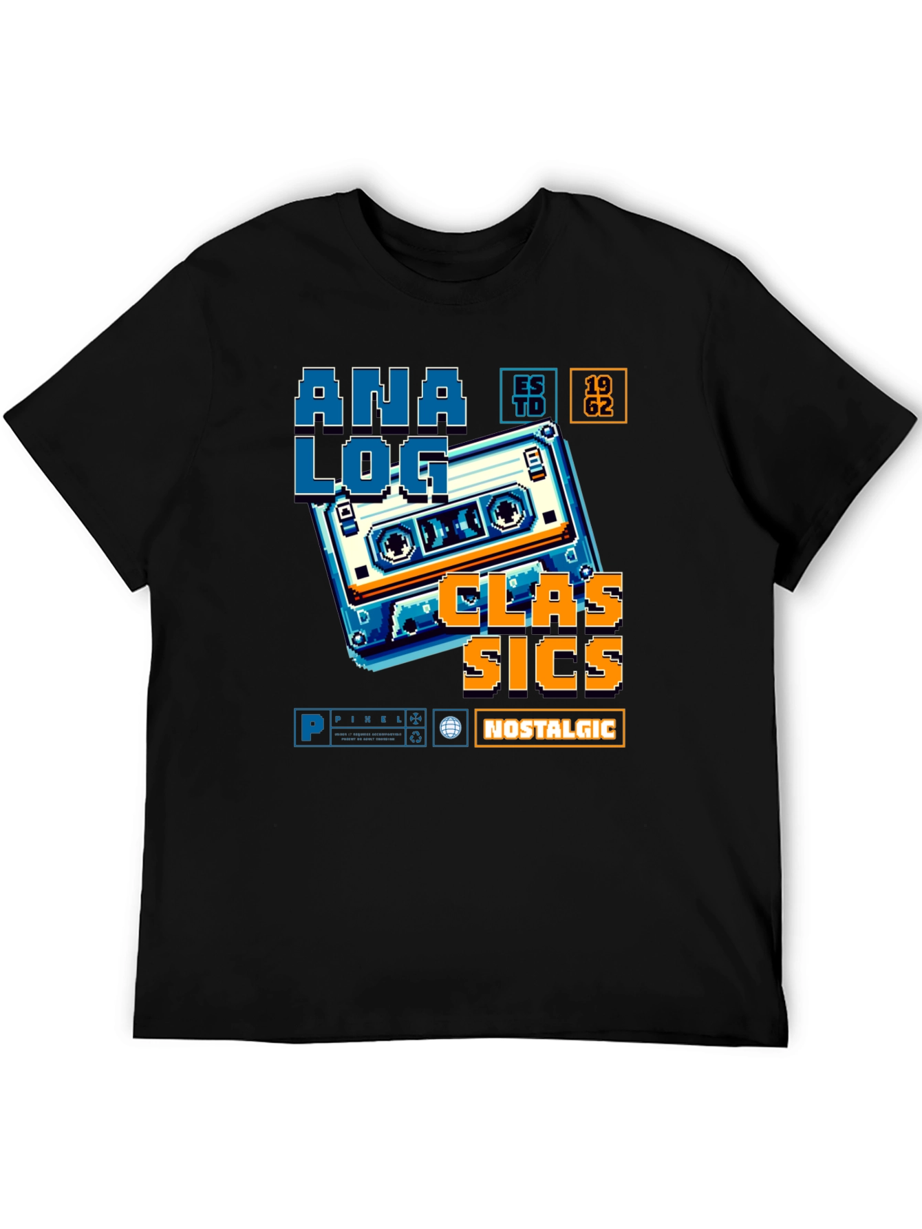 Retro Analog Cassette Graphic Tee