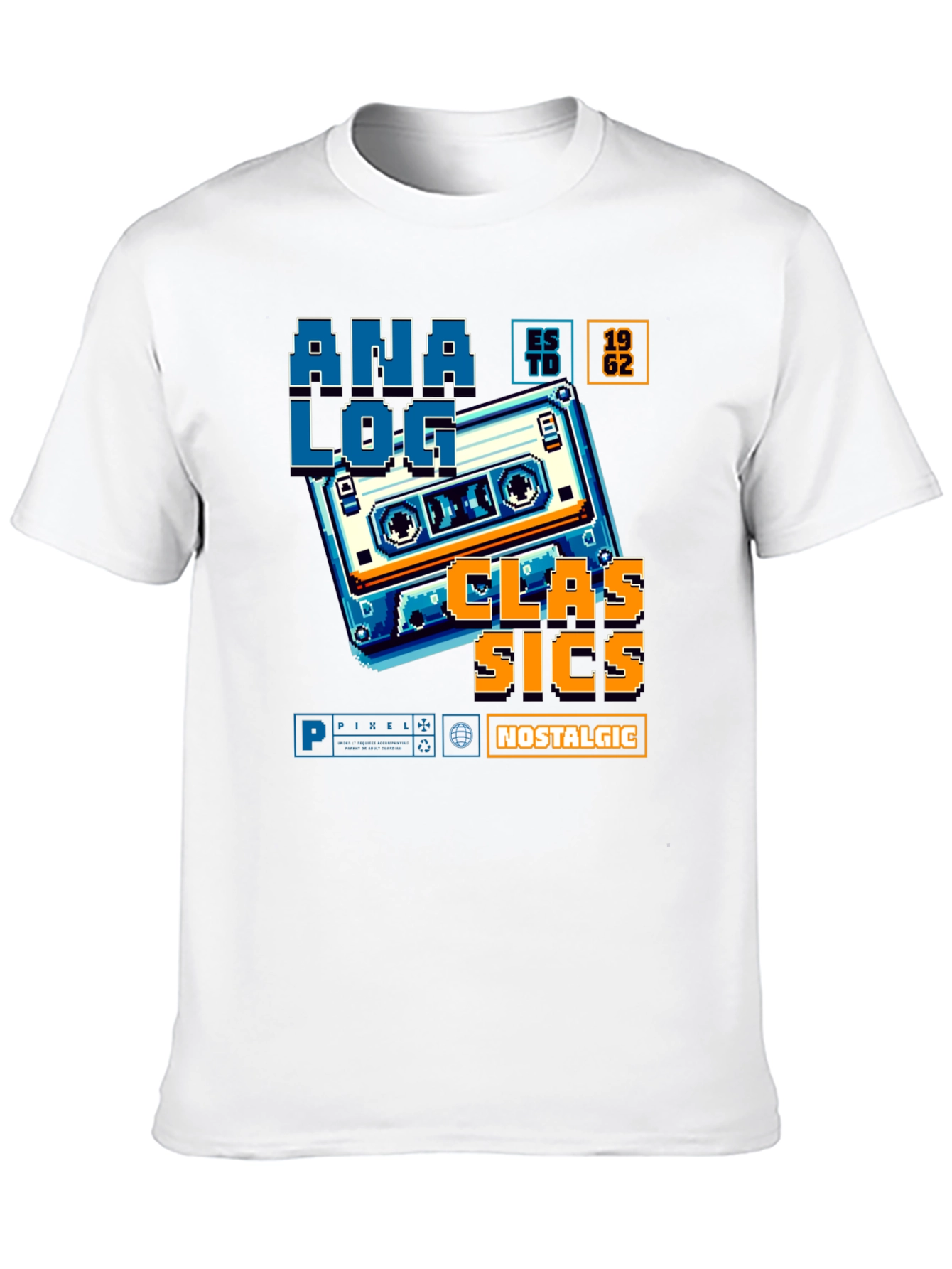 Retro Analog Cassette Graphic Tee