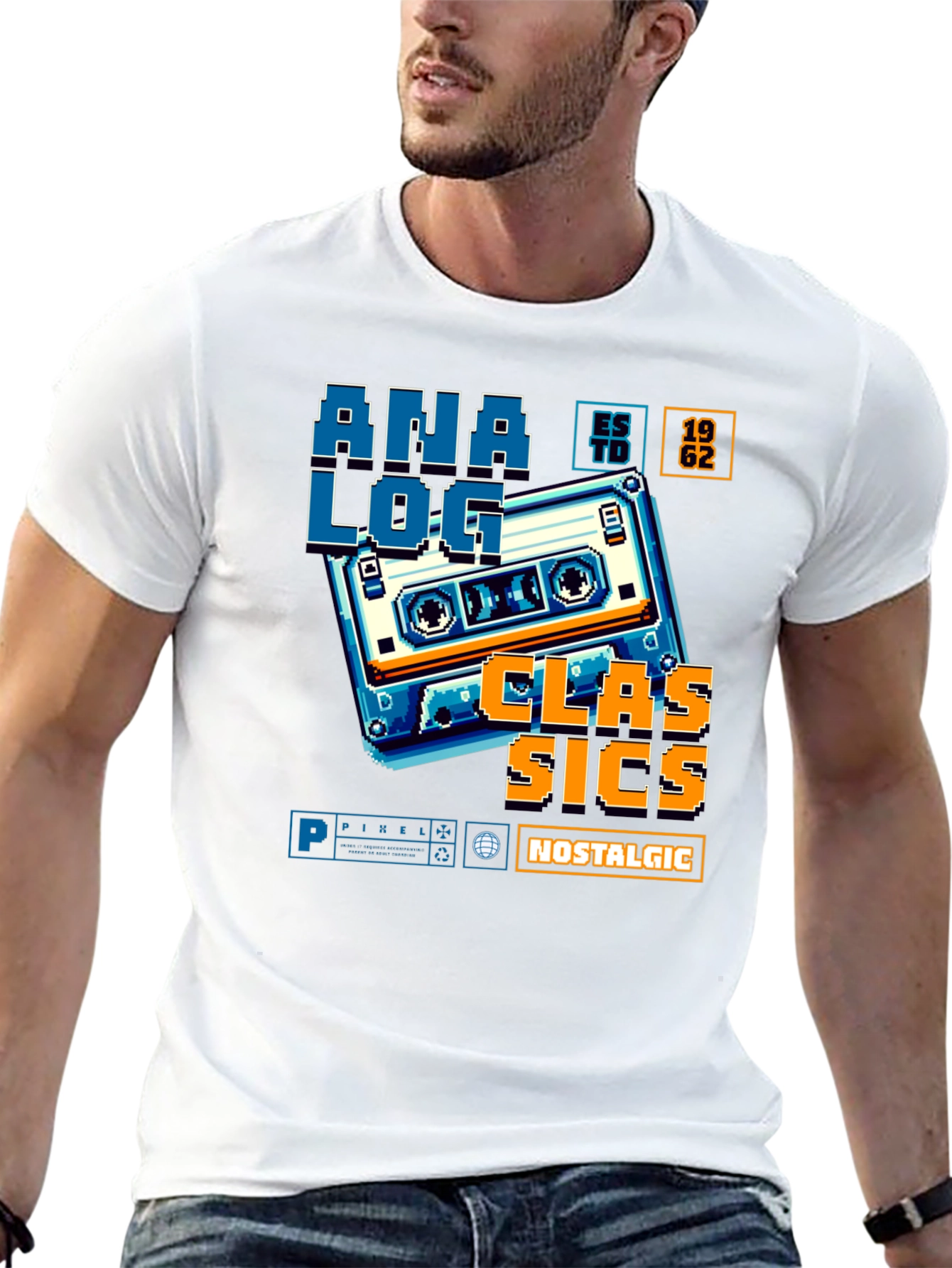 Retro Analog Cassette Graphic Tee